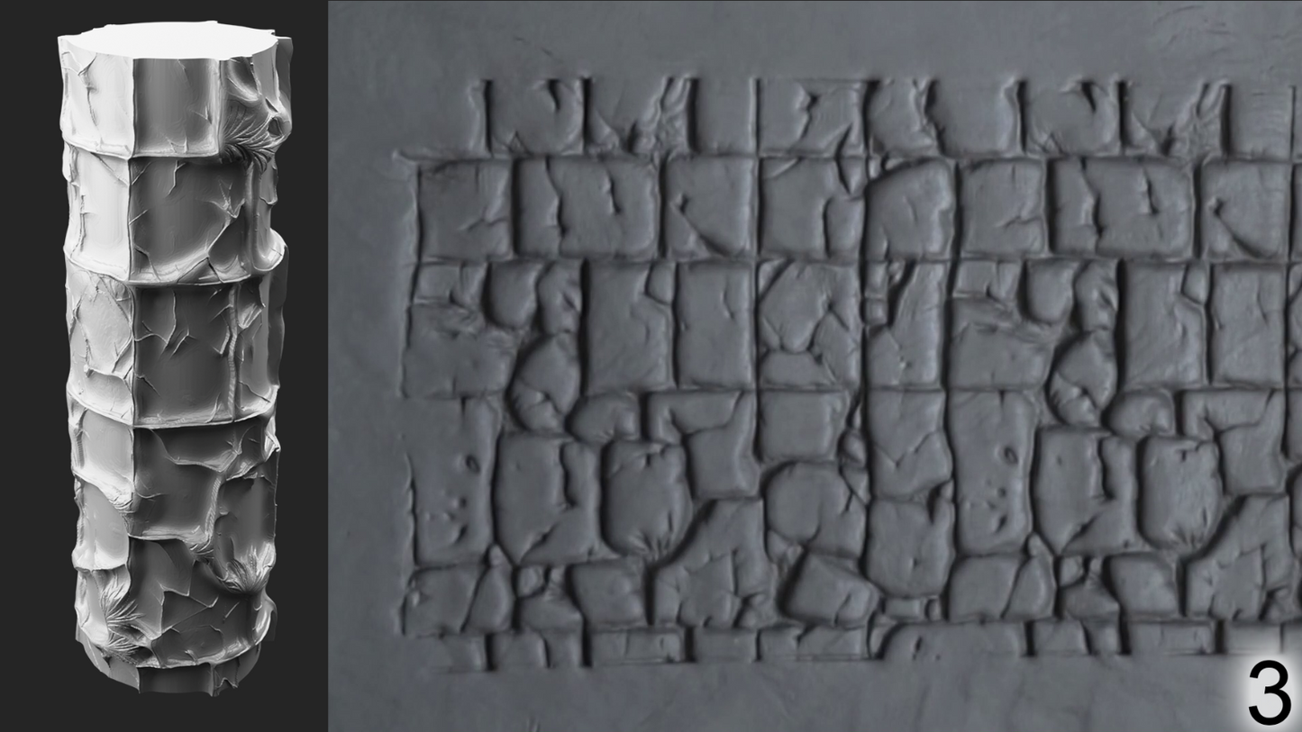 Jorrit - Texture Rollers #07 - Clay Roller for Scenery/TTRPG/Pottery Embossing
