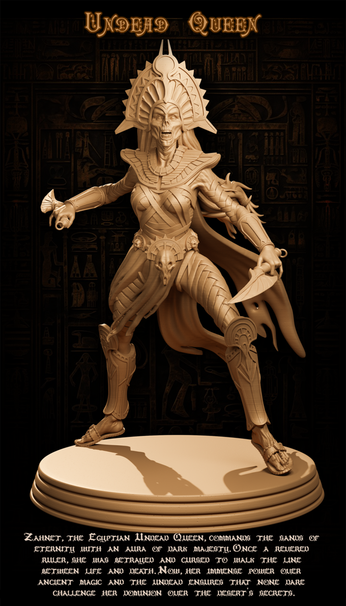 Jugglers Miniatures - Egyptians - Mummy Queen #1 - 75mm Pin Up/Figure/Model/Diorama