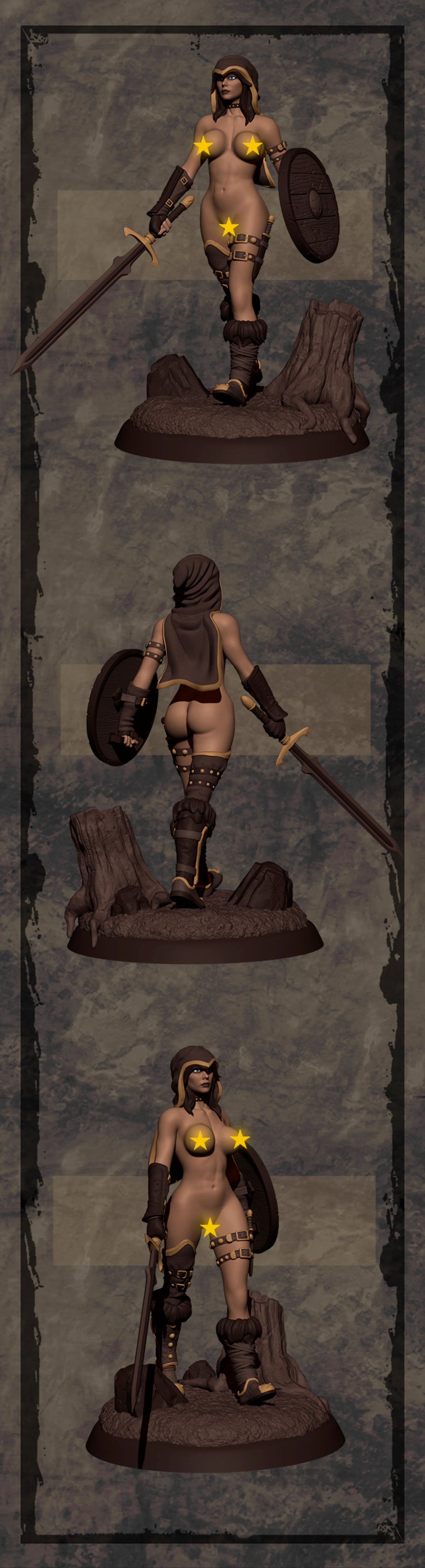 Clover Leaves - Fighter Girl #1 - 75mm Pin Up/Figure/Model/Diorama