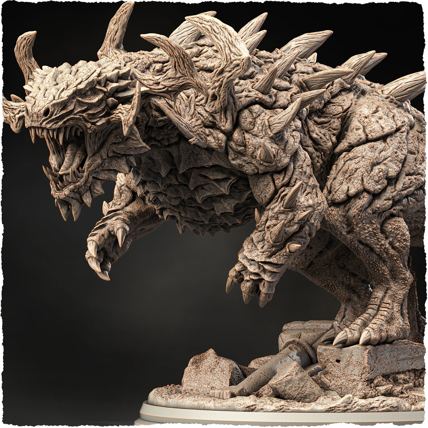 Evox Arts - World Dragons #1 - Behemoth - DnD/TTRPG Figure/Miniature