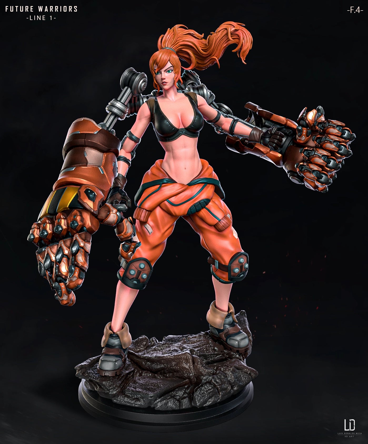 Luis Donaldo Meza - Future Warrior #1.4 - 80mm Pin Up/Figure/Model/Diorama