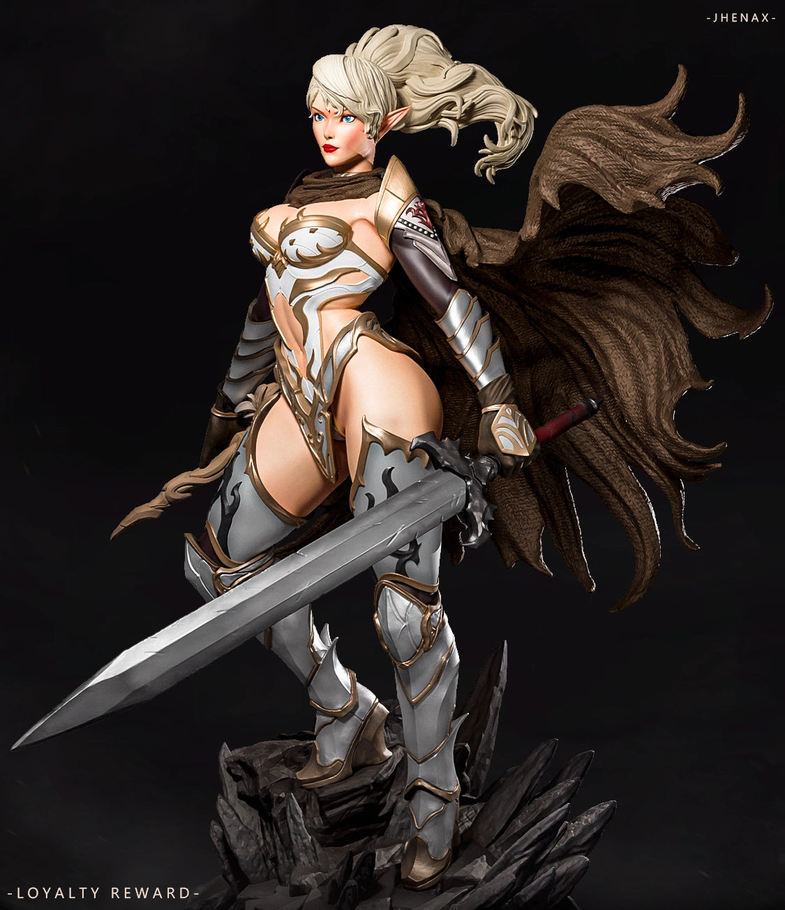 Luis Donaldo Meza - Fantasy Warrior #7.4 - 80mm Pin Up/Figure/Model/Diorama