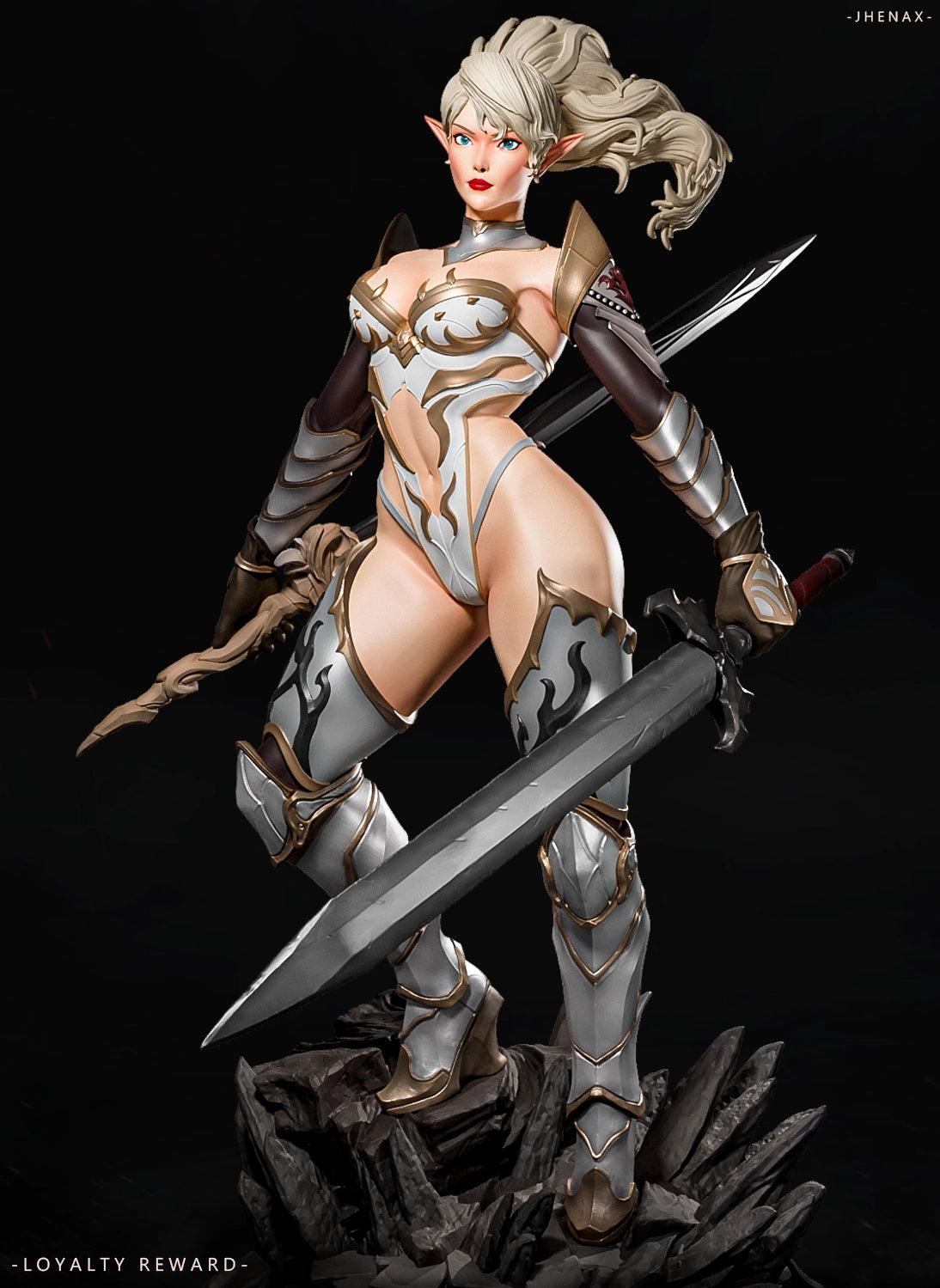Luis Donaldo Meza - Fantasy Warrior #7.4 - 80mm Pin Up/Figure/Model/Diorama
