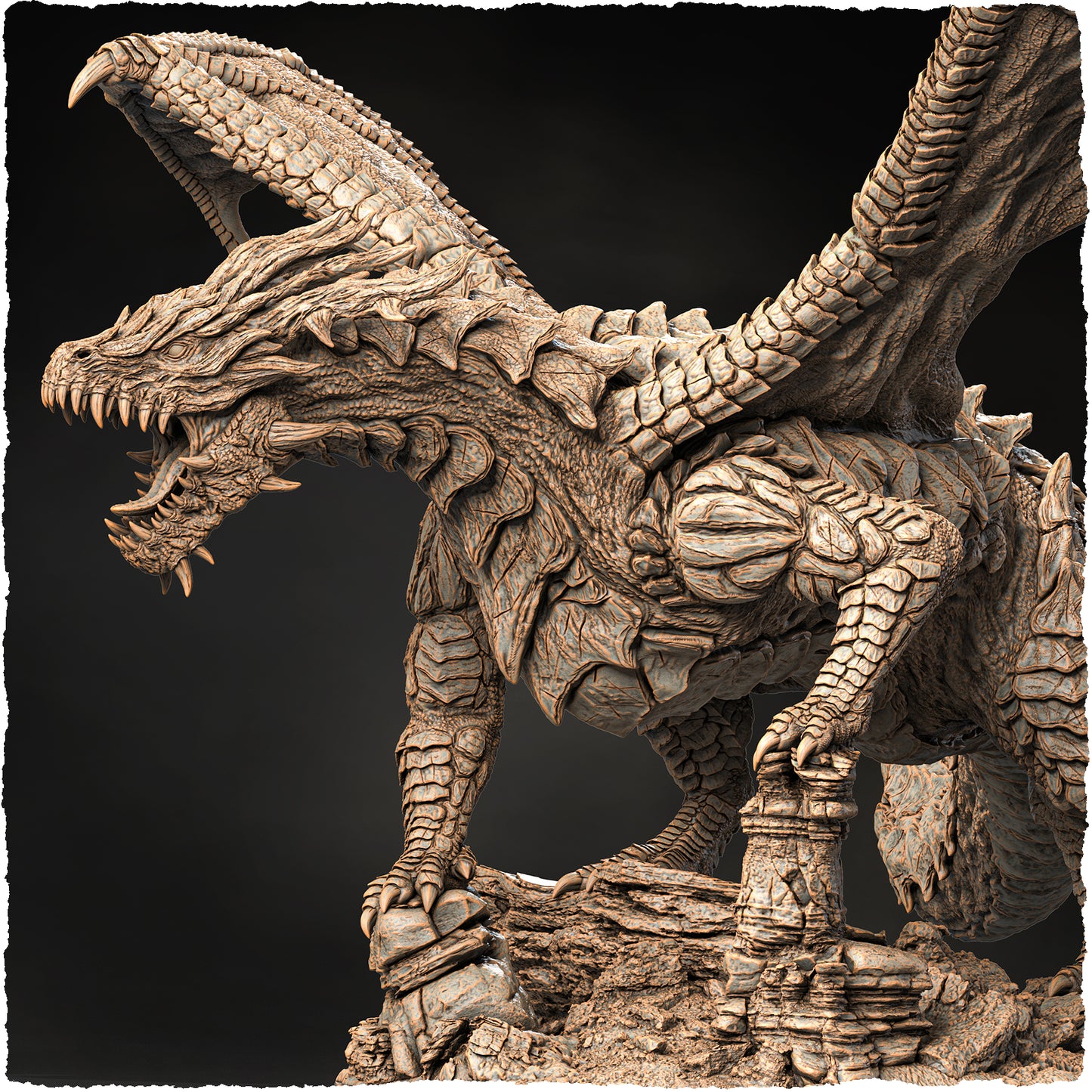 Evox Arts - World Dragons #1 - Great European - DnD/TTRPG Figure/Miniature