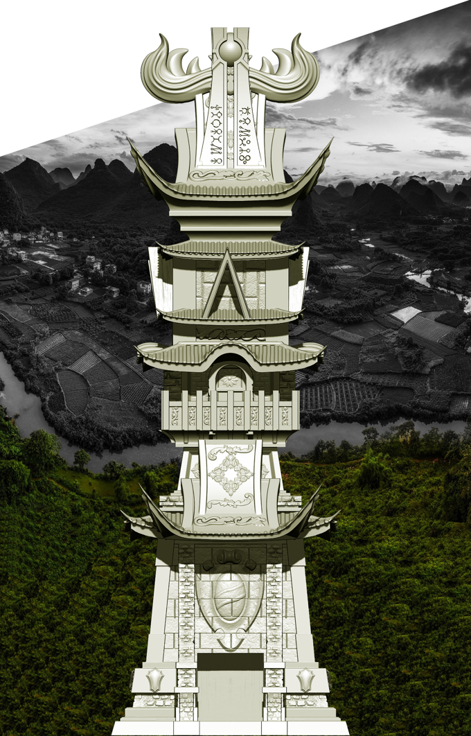 Slope3D - Traditional Chinese Dice Tower - DnD/TTRPG/Roleplaying/Wargames