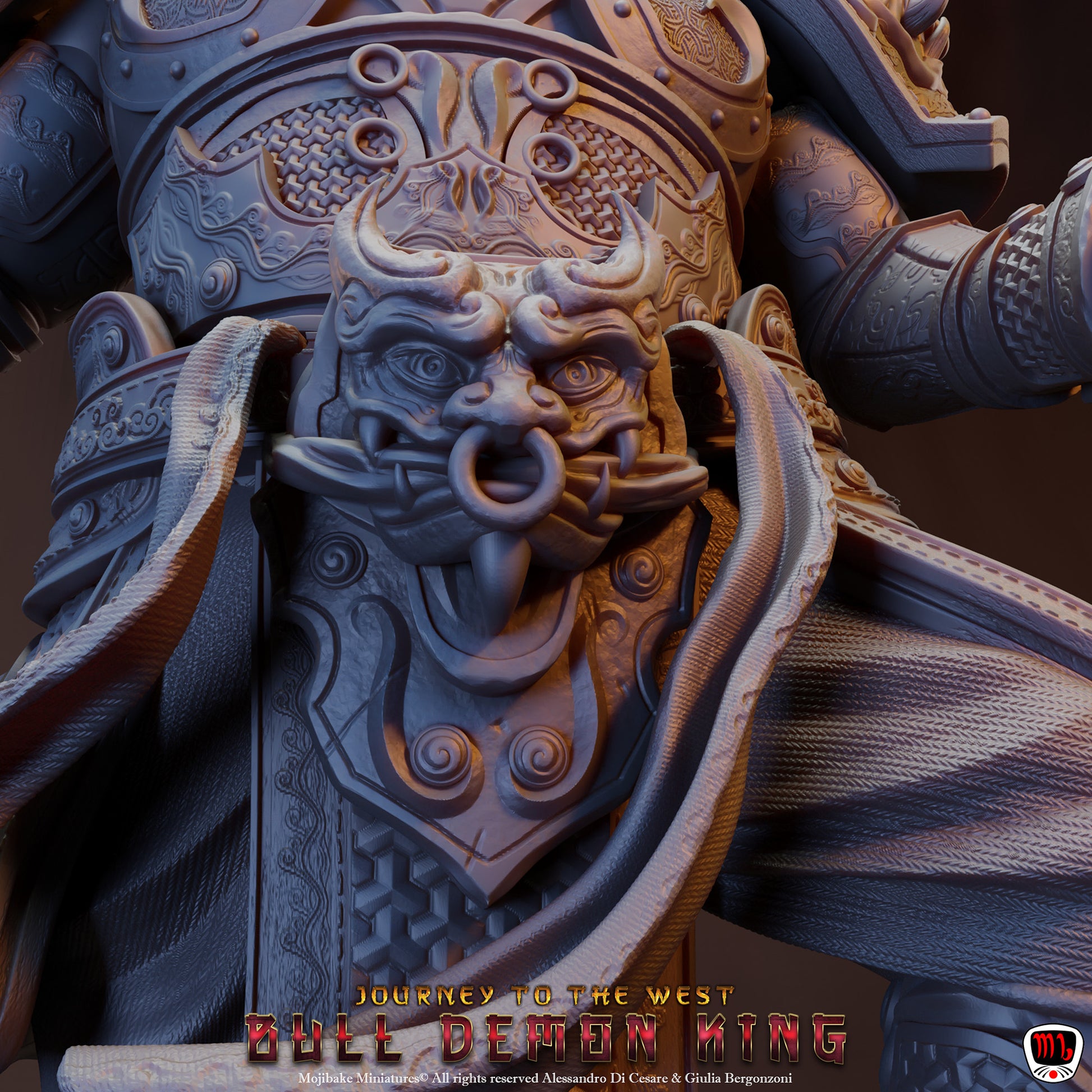 Mojibake - Journey to the West - Bull King - 120mm Pin Up/Figure/Model/Diorama - Helios3DPrinting