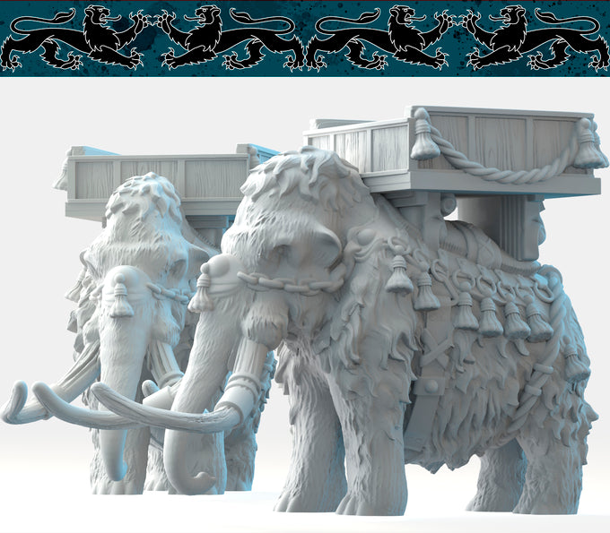 Brayan Nafarrate - Bestiary #2 - Mammoth Mount #1 - DnD/TTRPG Figure/Miniature