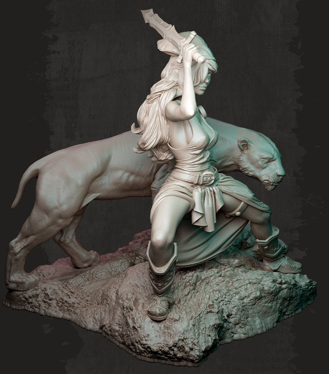 Nocturna - Jungle of Atheroth - 40/80mm Pin Up/Figure/Model/Diorama