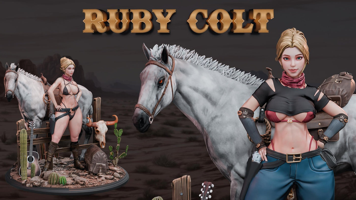 AMCM Studios - Ruby Colt - 32/75mm Pin Up/Figure/Model/Diorama - Helios3DPrinting