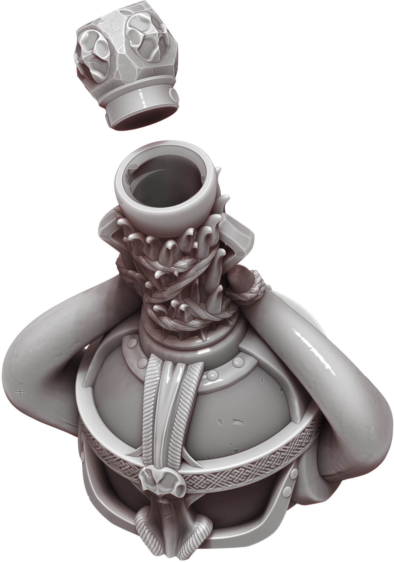 Ars Moriendi - Mythic Potion Dice Holder - Frost Giant Strength - DnD/TTRPG/Roleplaying/Wargames - Helios3DPrinting