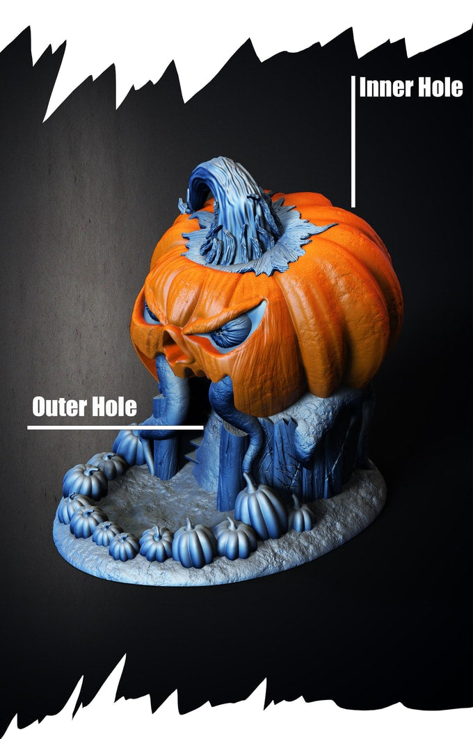 Slope3D - Pumpkin (Shack) Dice Tower - DnD/TTRPG/Roleplaying/Wargames