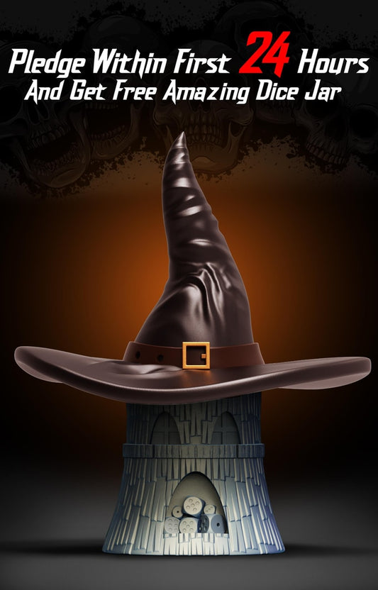 Slope3D - Witch Dice Box/Case #1 - DnD/TTRPG/Roleplaying/Wargames