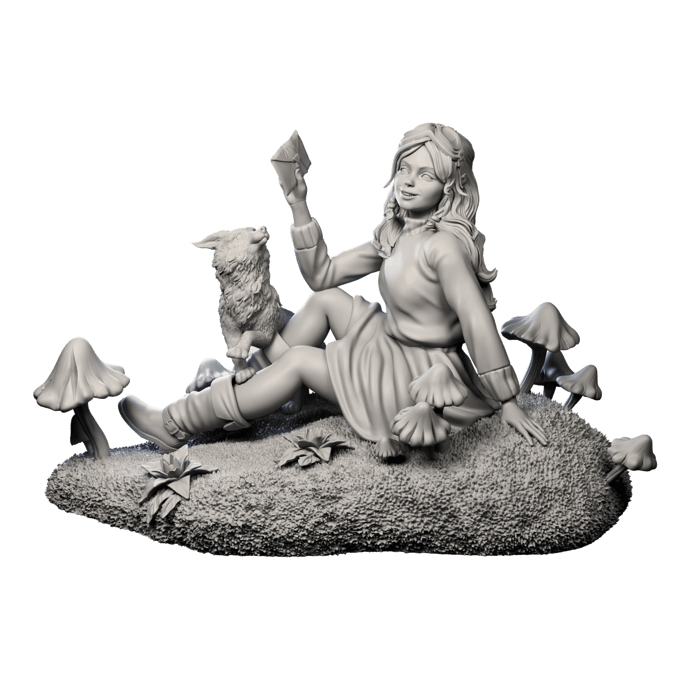 Authorseries Studio - Talking with the Fox - 75mm Pin Up/Figure/Model/Diorama