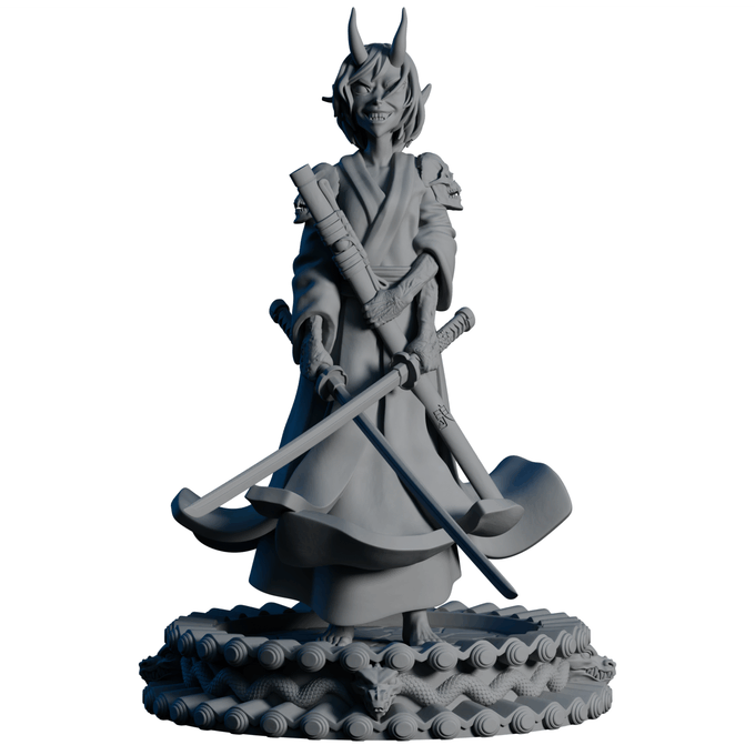 AsymSculpts - Sculpted Sisters: Oriental - Oni #2 - 75mm Pin Up/Figure/Model/Diorama