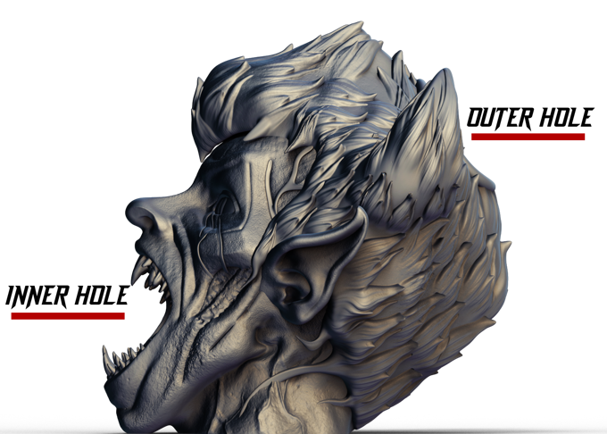 Slope3D - Vampire Head Dice Tower - DnD/TTRPG/Roleplaying/Wargames