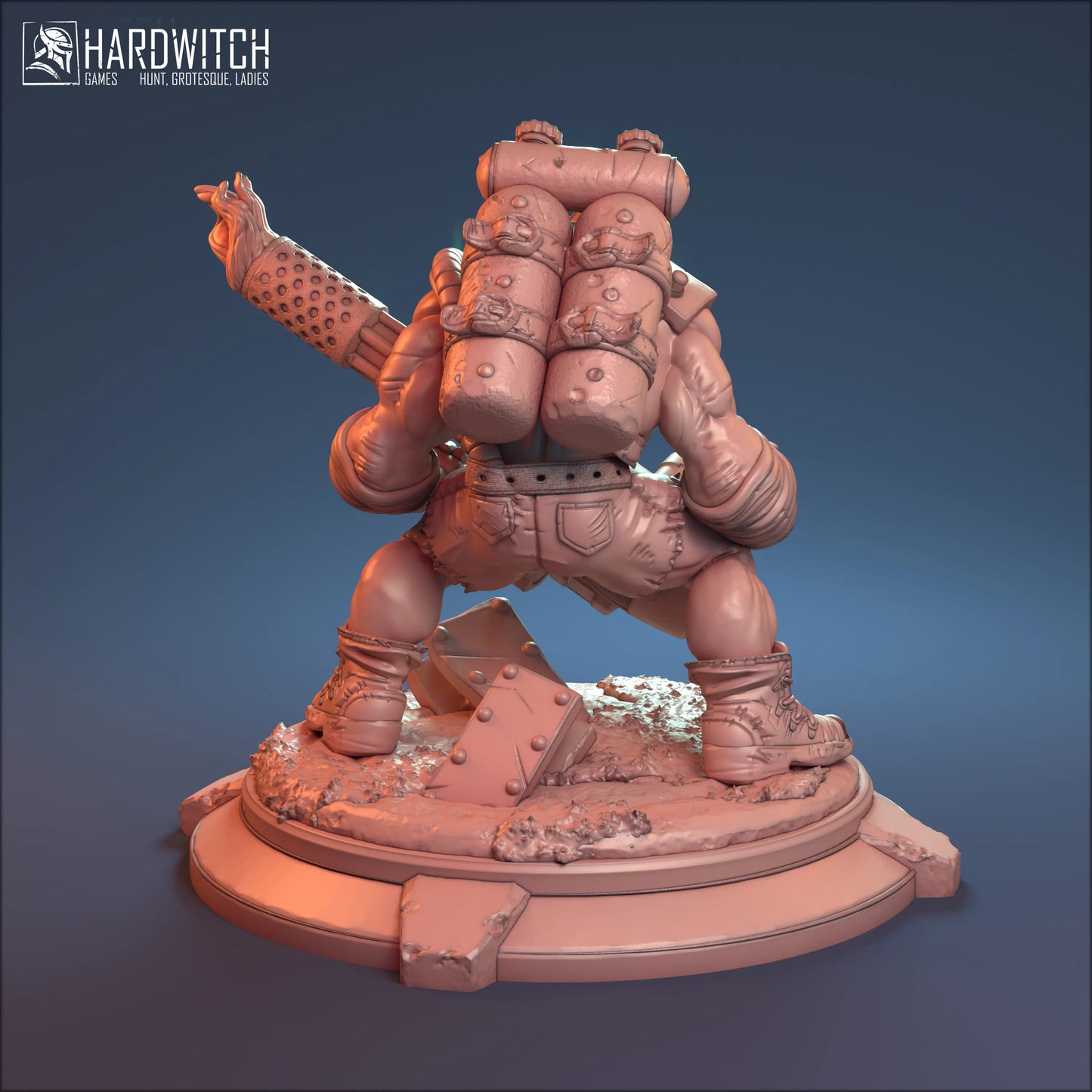 NeuralPie - Bus Stop - Knock Asser - 75mm Pin Up/Figure/Model/Diorama