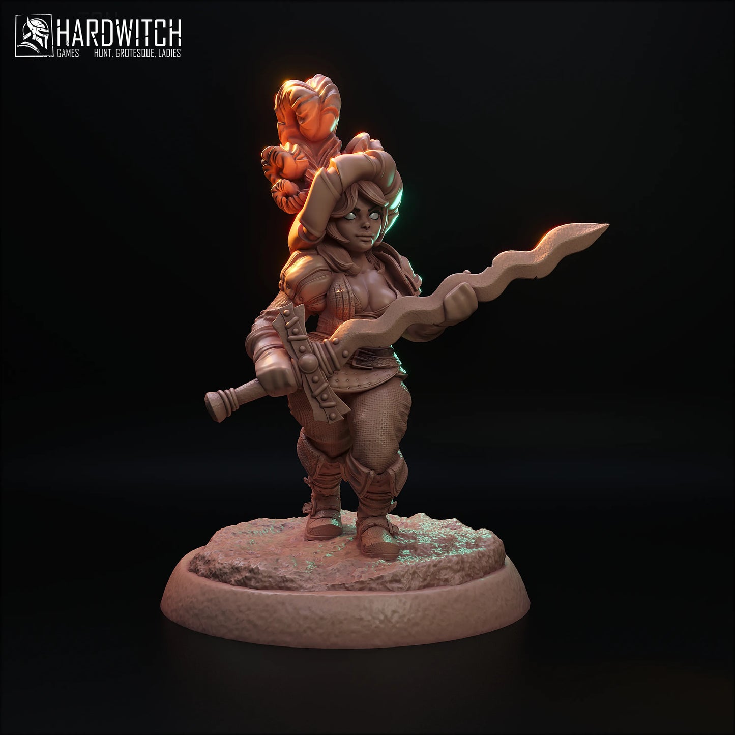 HardWitch Games - Blazing Blades - Torga - DnD/TTRPG Figure/Miniature