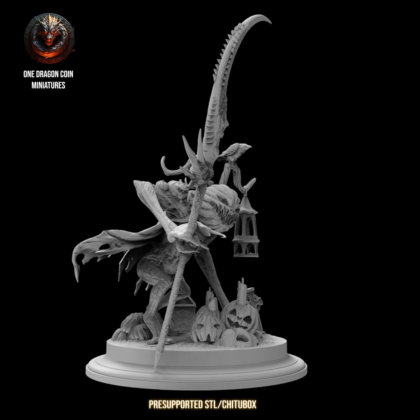 One Dragon Coin - Lord of the Pumpkins - DnD/TTRPG Figure/Miniature