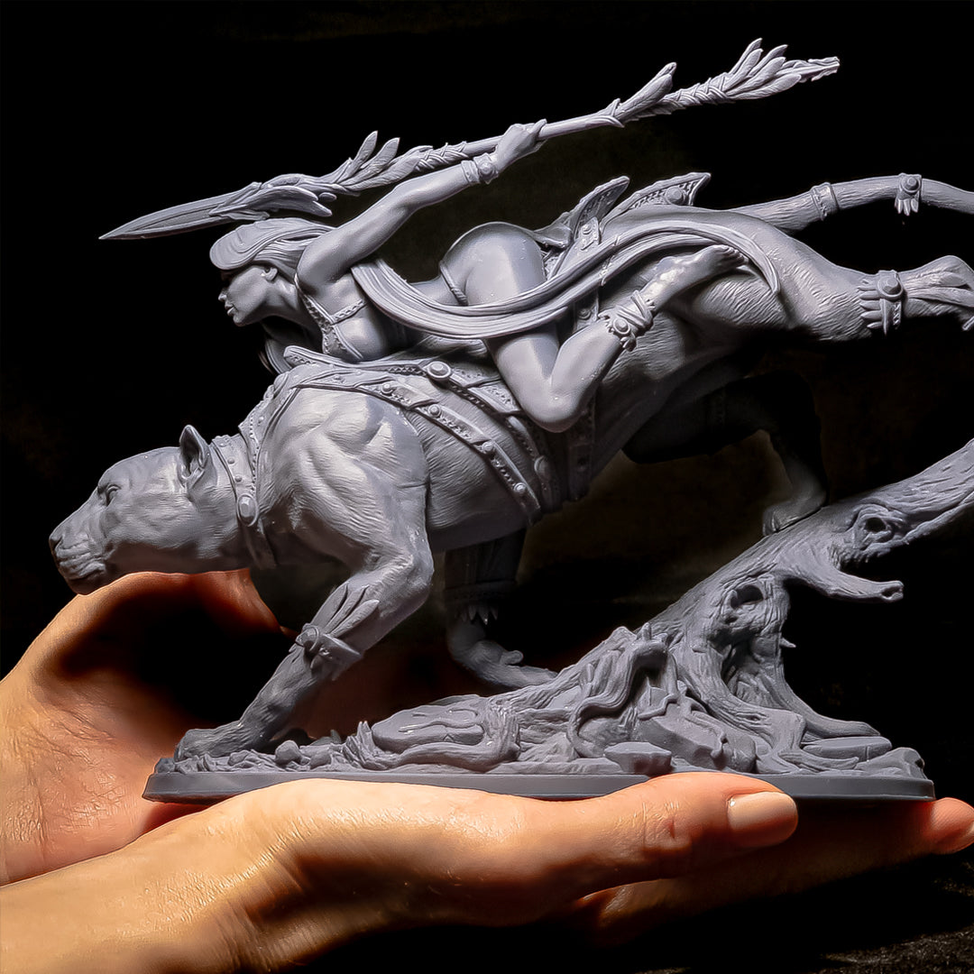 Printomancer - Dahlia: Panther Rider - 1/12 200mm Pin Up/Figure/Model/Diorama