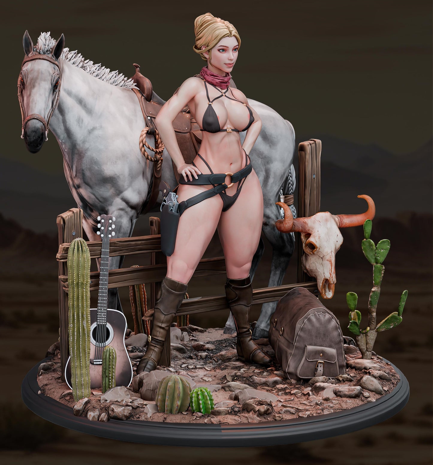 AMCM Studios - Ruby Colt - 32/75mm Pin Up/Figure/Model/Diorama - Helios3DPrinting