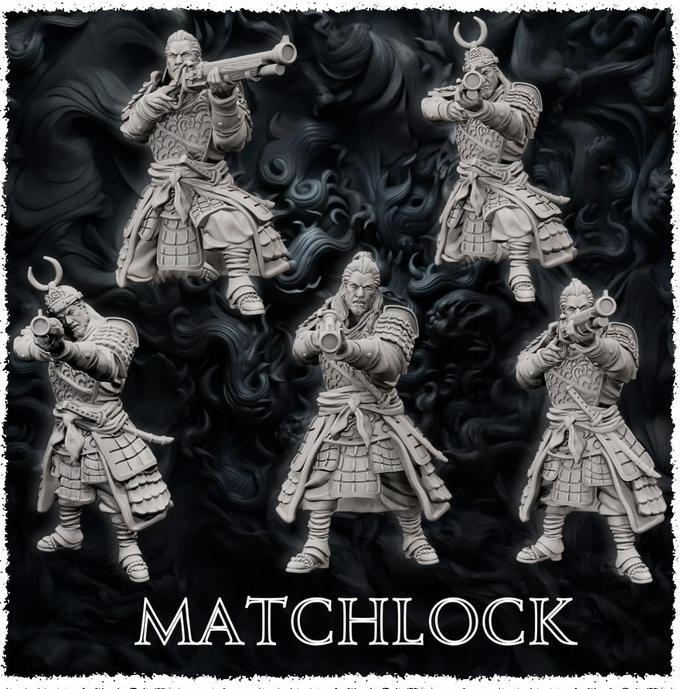 Forged Path - Tokugawa Guardians - Matchlock - DnD/Pathfinder/TTRPG Figure