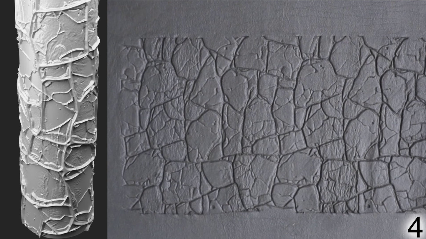 Jorrit - Texture Rollers #15 - Clay Roller for Scenery/TTRPG/Pottery Embossing