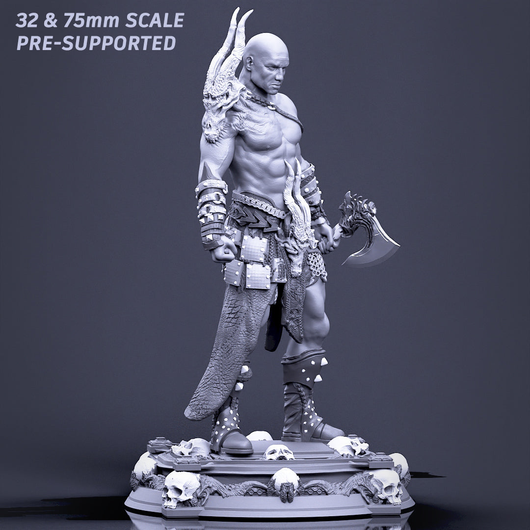 Printomancer - Dragon Warrior - 32/75mm Pin Up/Figure/Model/Diorama