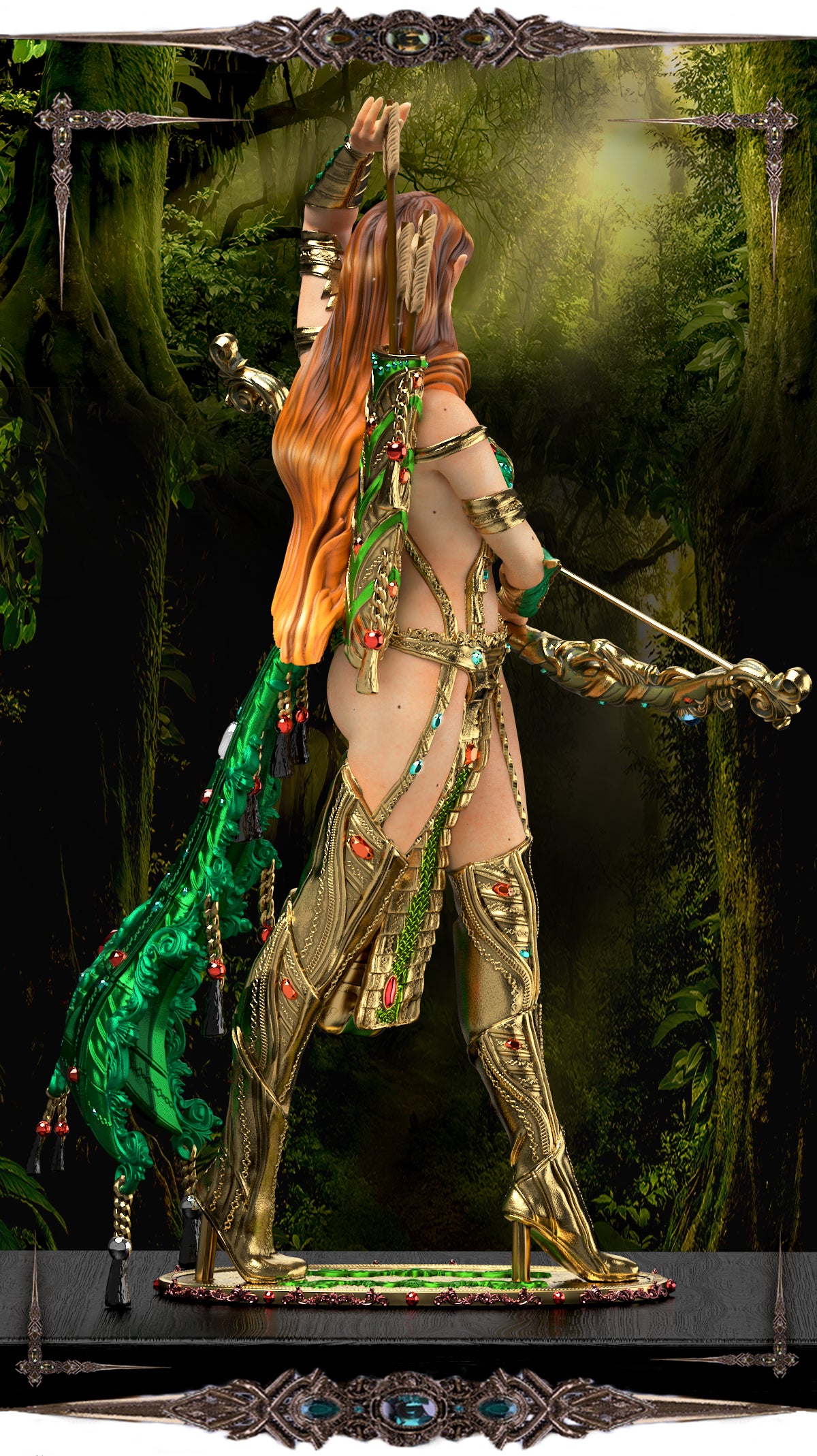 Printomancer - Laurel: Forest Elf - 1/12 200mm Pin Up/Figure/Model/Diorama