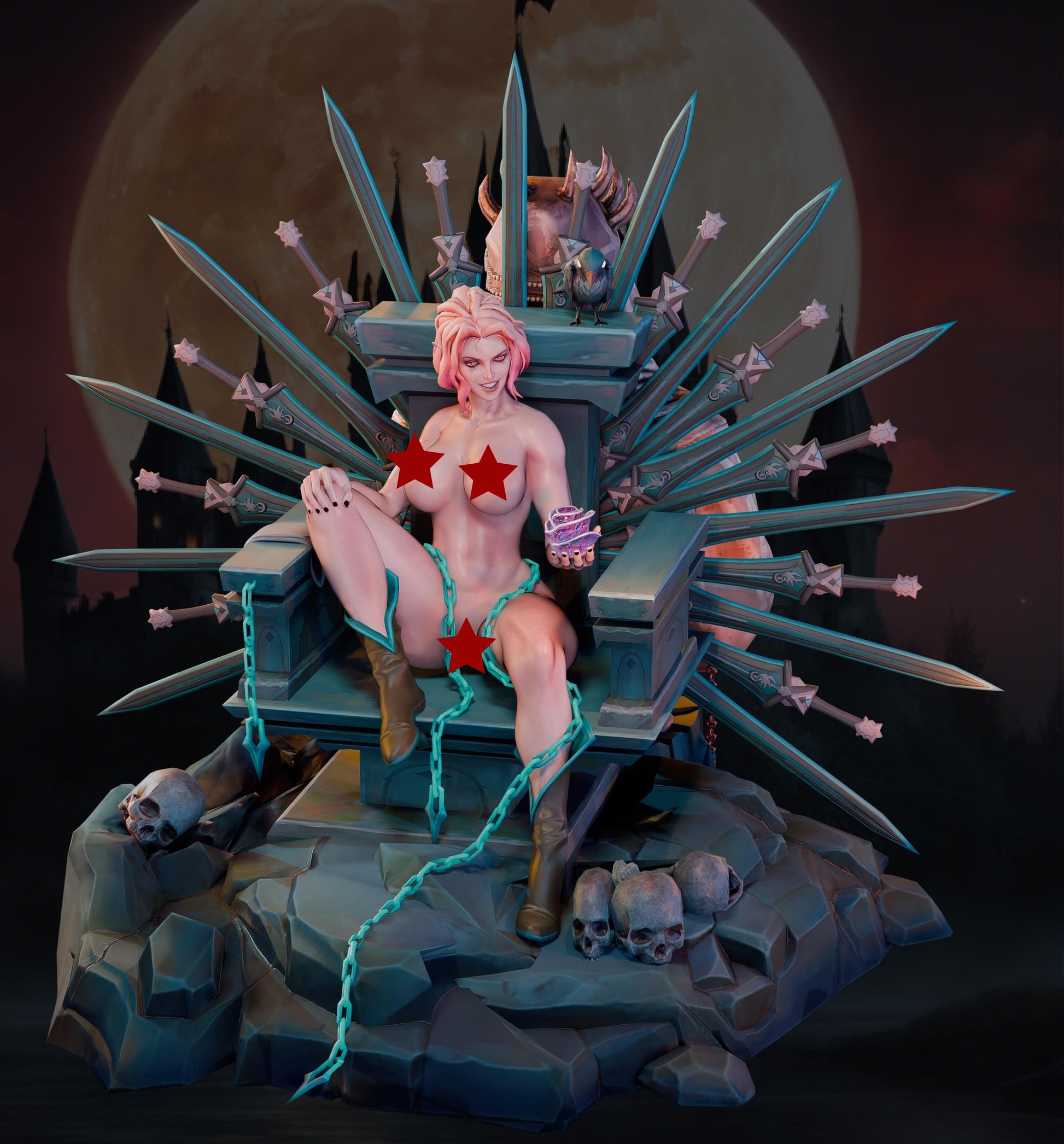 AMCM Studios - Carmilla Helsing - 32/75mm Pin Up/Figure/Model/Diorama - Helios3DPrinting