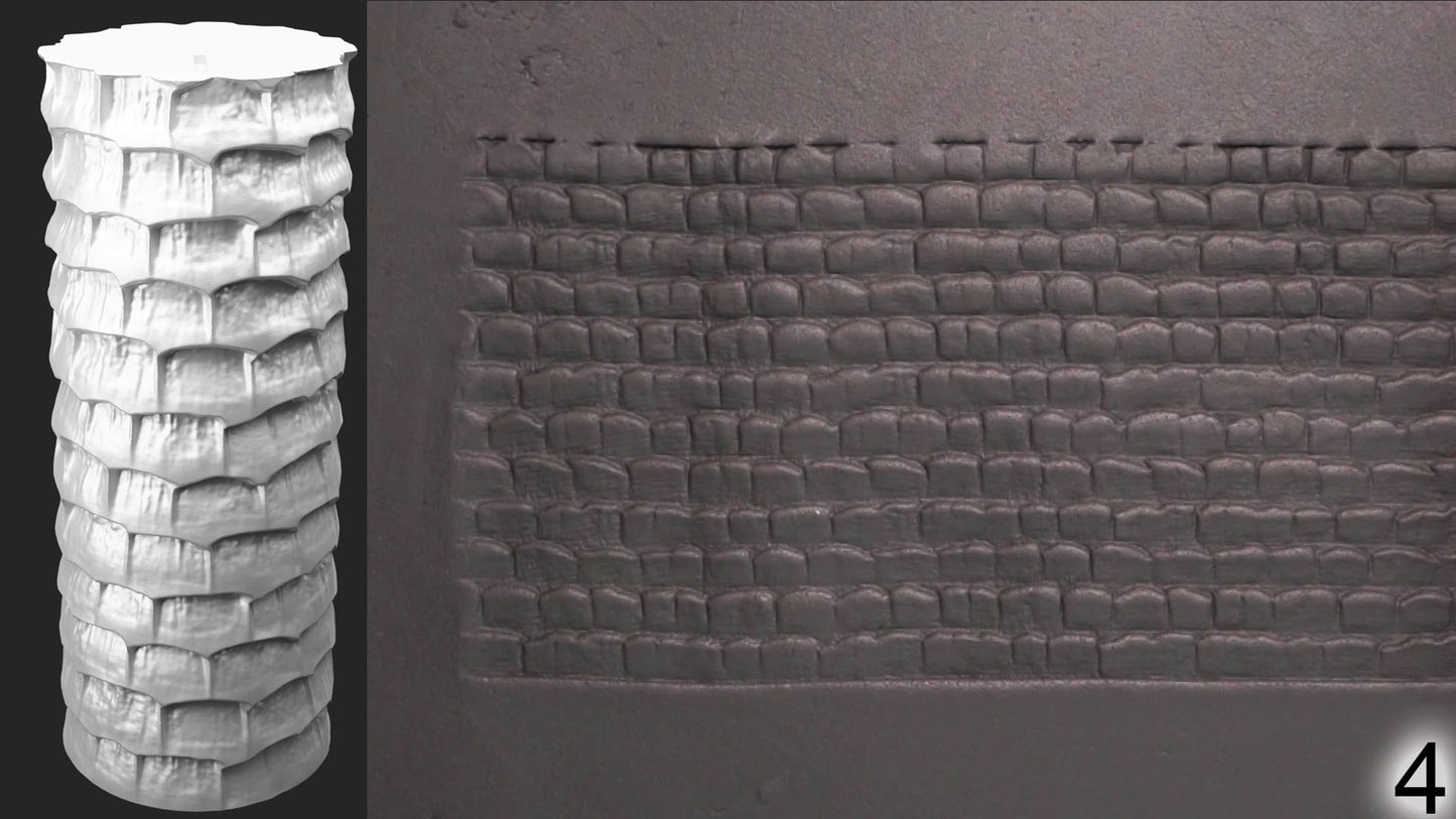 Jorrit - Texture Rollers #20 - Clay Roller for Scenery/TTRPG/Pottery Embossing