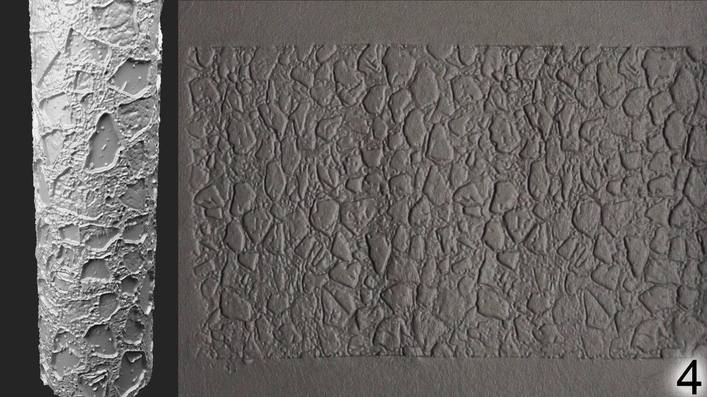 Jorrit - Texture Rollers #16 - Clay Roller for Scenery/TTRPG/Pottery Embossing