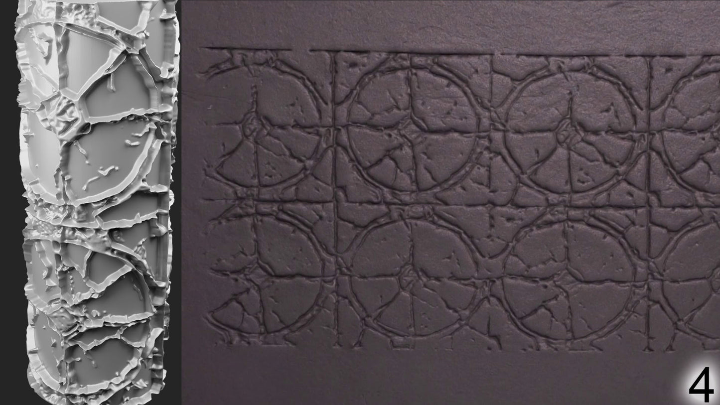 Jorrit - Texture Rollers #22 - Clay Roller for Scenery/TTRPG/Pottery Embossing