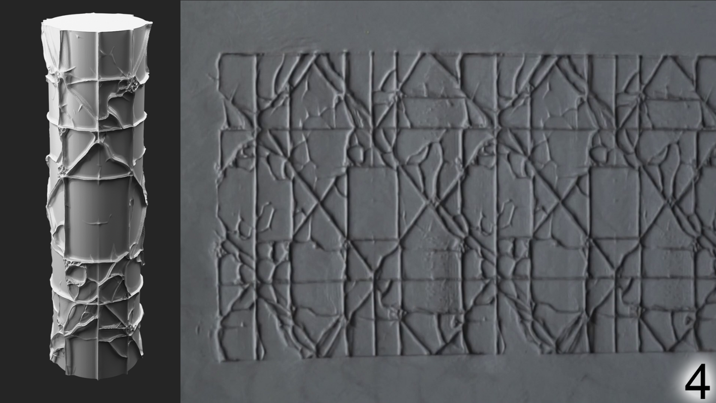Jorrit - Texture Rollers #07 - Clay Roller for Scenery/TTRPG/Pottery Embossing