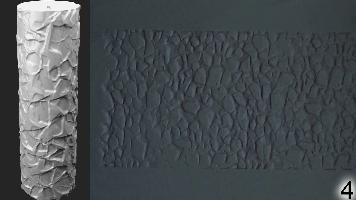 Jorrit - Texture Rollers #13 - Clay Roller for Scenery/TTRPG/Pottery Embossing
