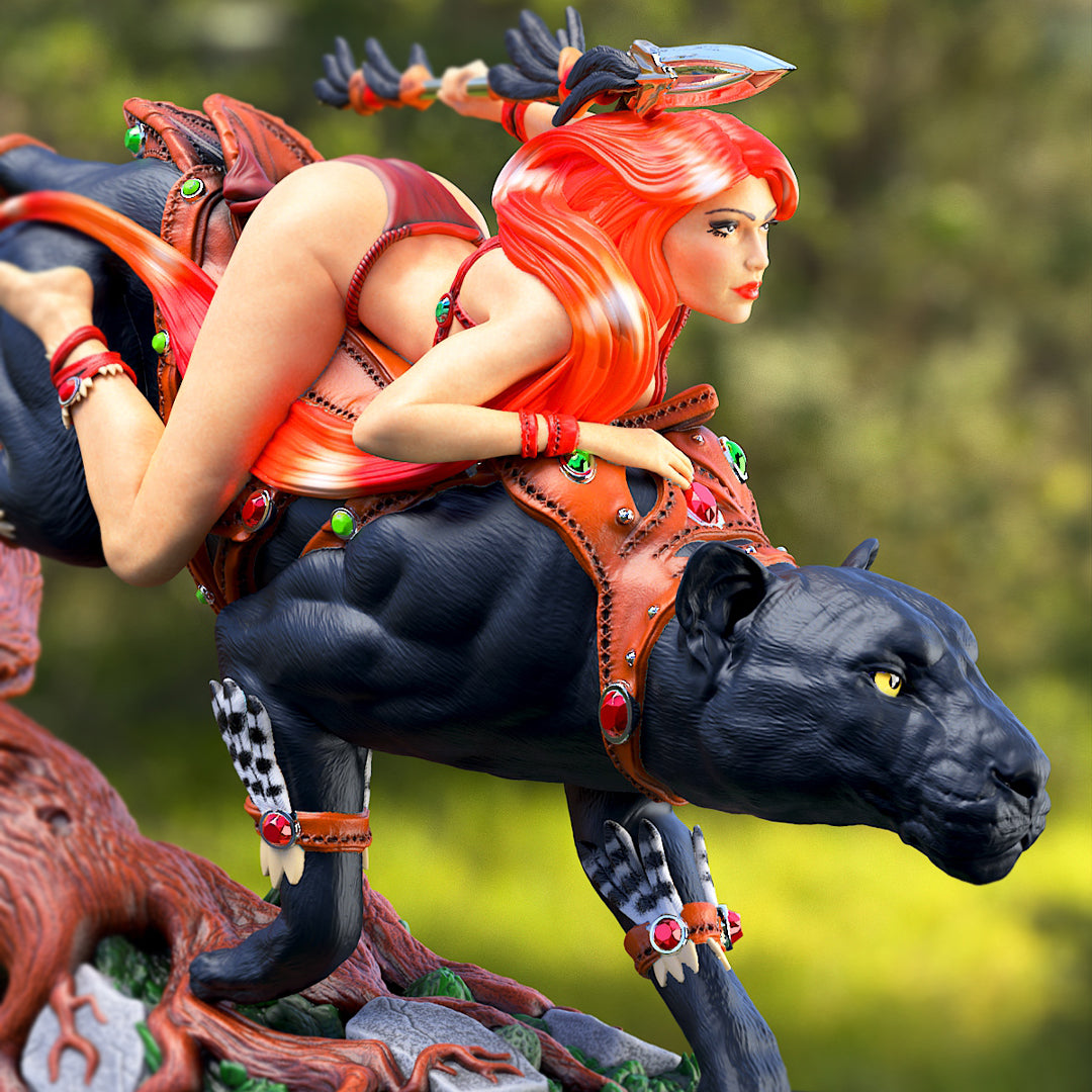 Printomancer - Dahlia: Panther Rider - 1/12 200mm Pin Up/Figure/Model/Diorama