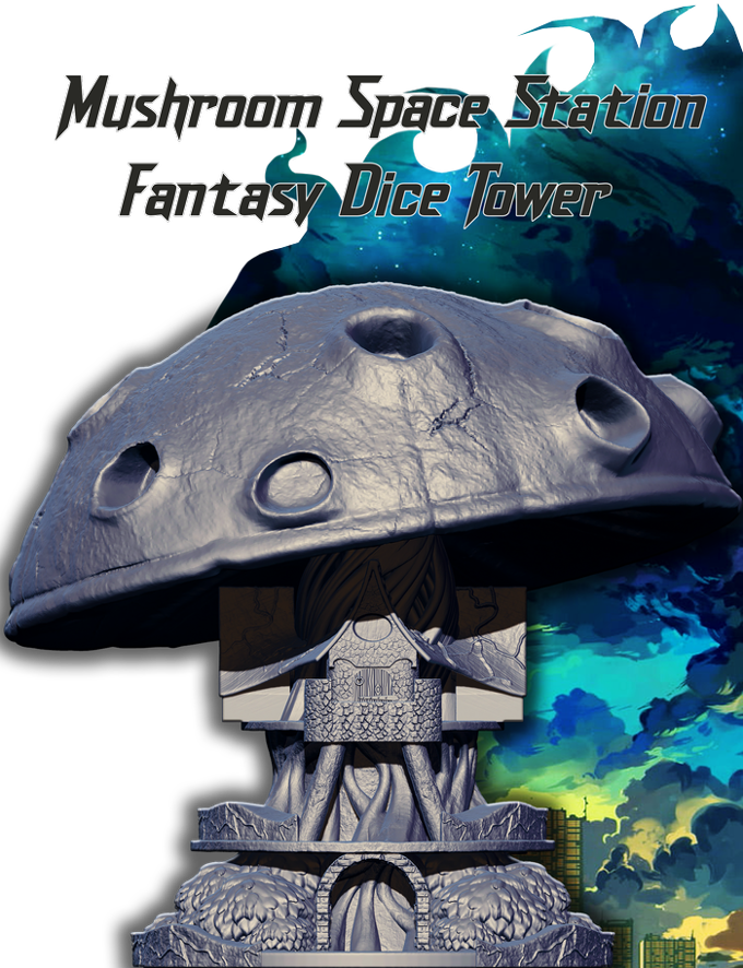 Slope3D - Mushroom House Dice Tower - DnD/TTRPG/Roleplaying/Wargames