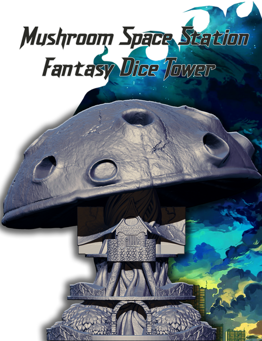 Slope3D - Mushroom House Dice Tower - DnD/TTRPG/Roleplaying/Wargames