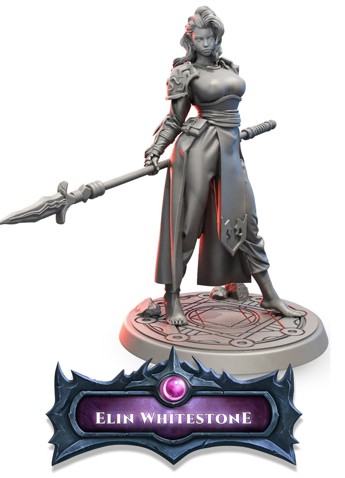 Fredrik Rosado - Rise of the Devourer - Elin Whitestone - 75mm Pin Up/Figure/Model/Diorama