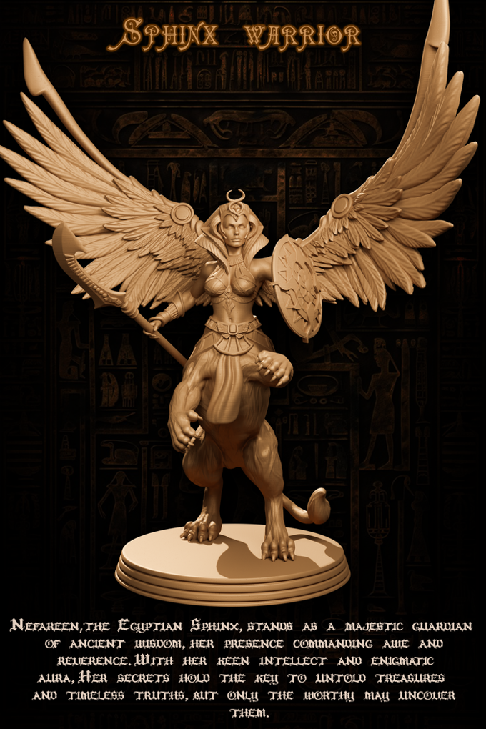 Jugglers Miniatures - Egyptians - Sphinx - 75mm Pin Up/Figure/Model/Diorama
