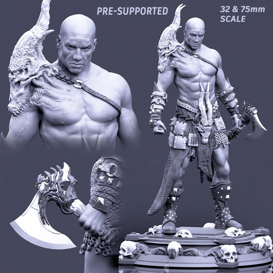 Printomancer - Dragon Warrior - 32/75mm Pin Up/Figure/Model/Diorama