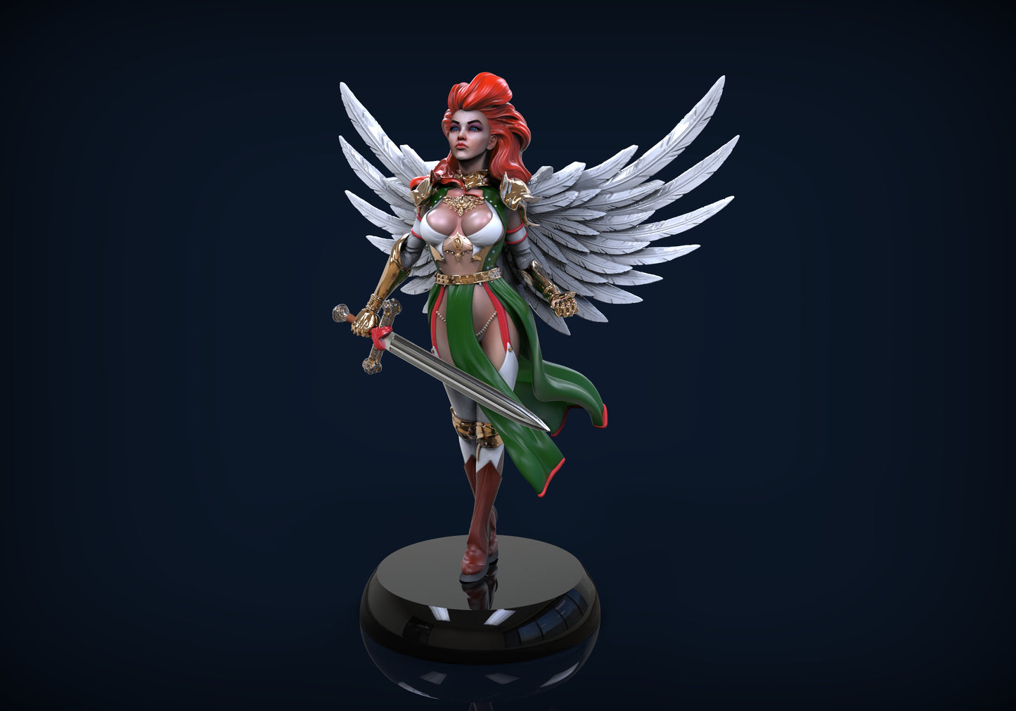 HoldMyMiniatures - Aasimar Paladin - 75mm Pin Up/Figure/Model/Diorama