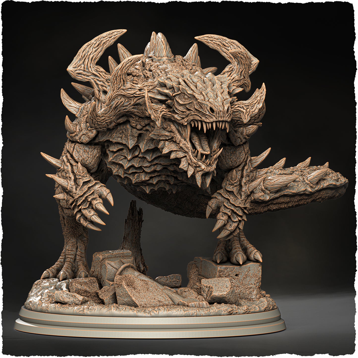 Evox Arts - World Dragons #1 - Behemoth - DnD/TTRPG Figure/Miniature