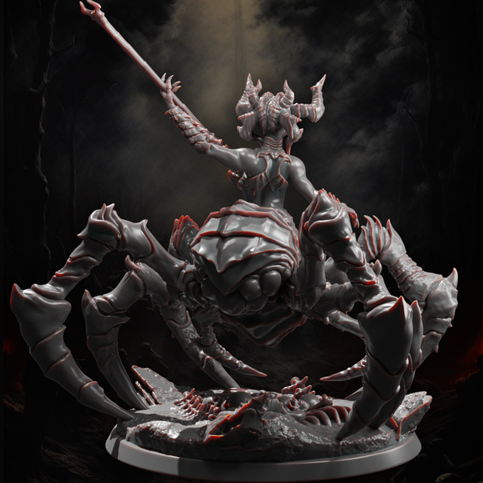 Jugglers Miniatures - Spider Queen - 75/100mm Pin Up/Figure/Model/Diorama