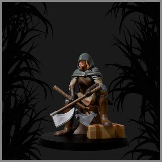 STLGobbo - Black River Rogues - Axe - DnD/Pathfinder/TTRPG Figure