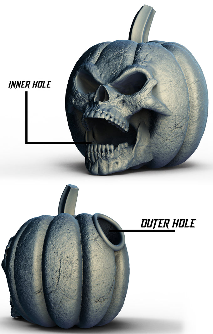 Slope3D - Pumpkin Skull Dice Tower - DnD/TTRPG/Roleplaying/Wargames