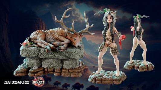 Gaia Miniatures - The Hunt - Luna Wolfheart - 75mm Pin Up/Figure/Model/Diorama