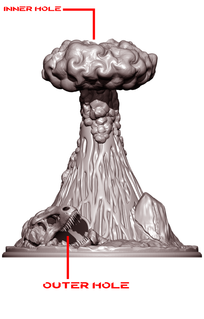 Slope3D - Dino's Bad Day Dice Tower - DnD/TTRPG/Roleplaying/Wargames