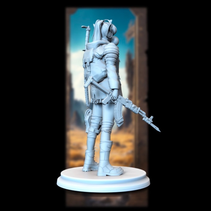 Broken Sword - Post Apocalyptic Elves - Finn Shadowblade - 75/100mm Pin Up/Figure/Model/Diorama