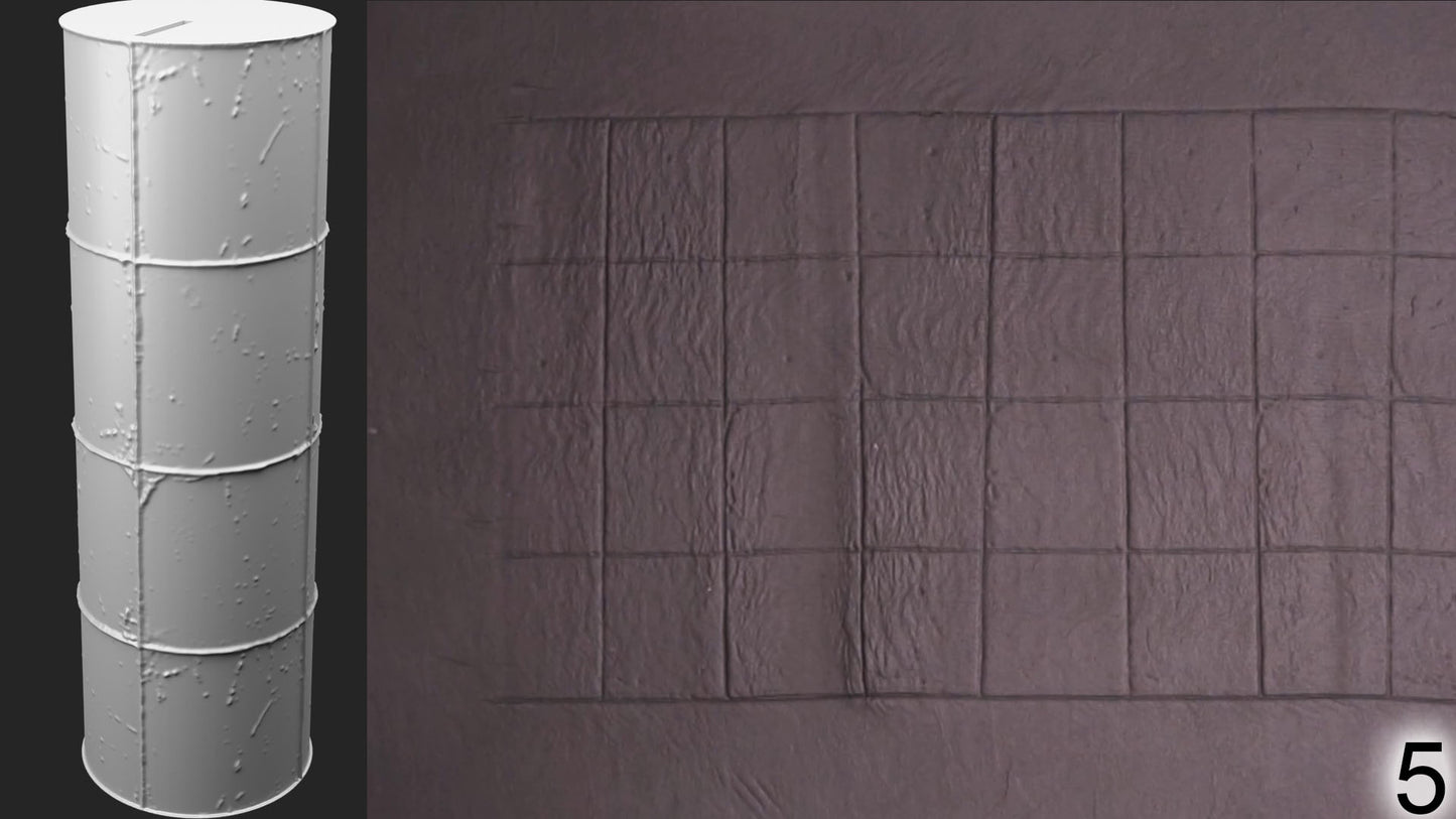 Jorrit - Texture Rollers #14 - Clay Roller for Scenery/TTRPG/Pottery Embossing