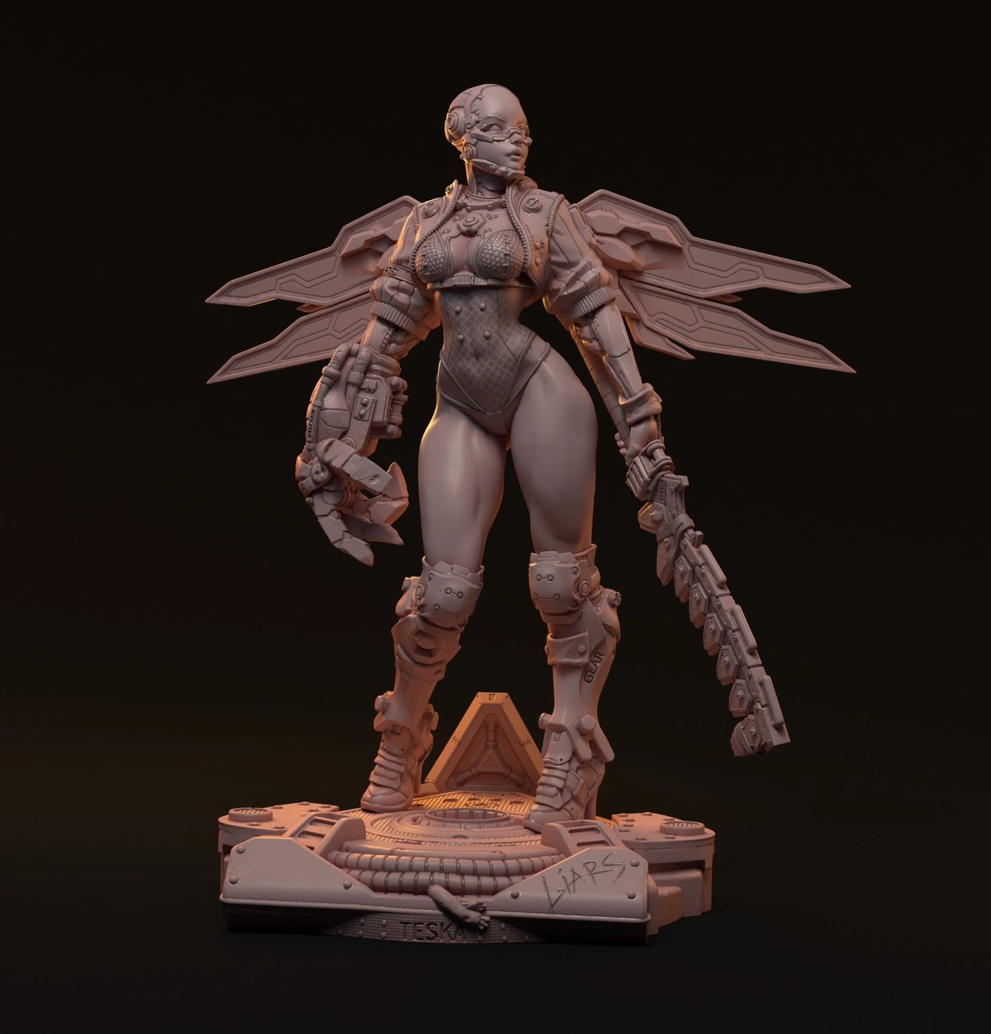 MythRealms - Cyber Addiction - Teska Ai - 6 Poses - 32/75/200mm Pin Up/Figure/Model/Diorama